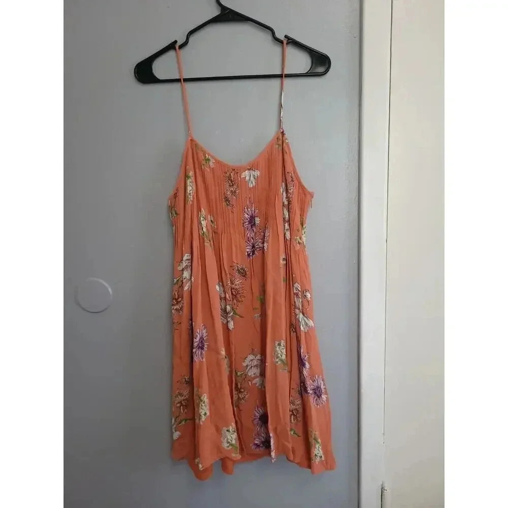A Loves A Clay Orange Floral Woman's Dress New $149‎ Sz LARGE